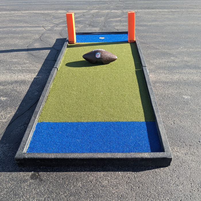 Novelty football field hole